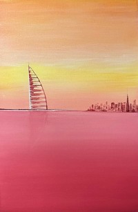 Irtiza Kazmi, 20 x 30 inches, Acrylics on Canvas, Seascape Painting, AC-IRTK-080 Irtiza Kazmi, 20 x 30 inches, Acrylics on Canvas, Seascape Painting, AC-IRTK-080